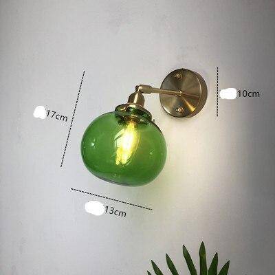 wall lamp LED wall lamp in coloured glass, Jiamen style