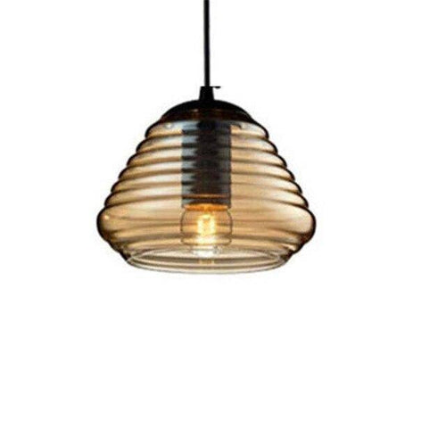 Suspension design LED avec abat-jour arrondi en verre Sola - vue 8 sur 9