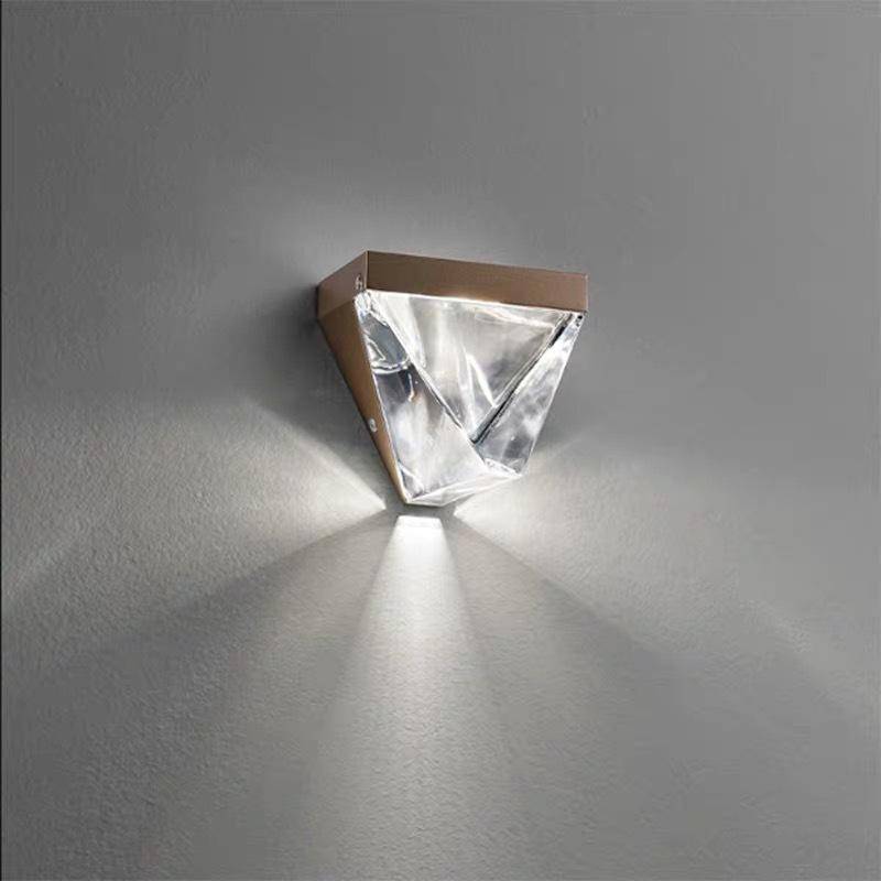 Lámpara de pared design con cristal LED Momna