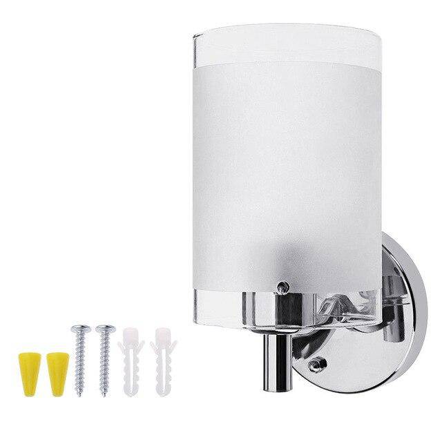 wall lamp silver LED wall light with lampshade in metal Tool