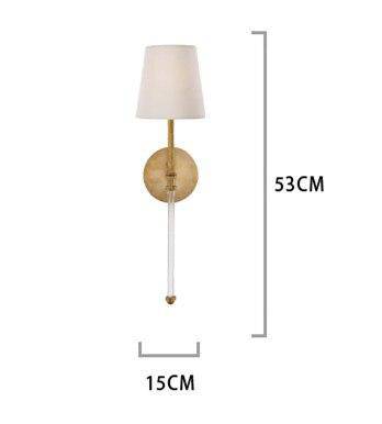 wall lamp LED wall bar and lampshade in Traditional fabric