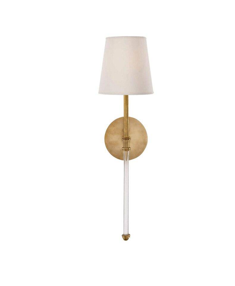 Applique murale LED barre et abat-jour en tissu Traditional - vue 4 sur 6