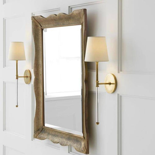 Applique murale LED barre et abat-jour en tissu Traditional