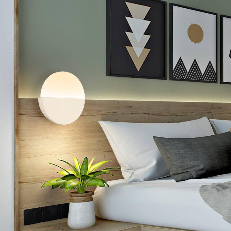 wall lamp Metal disc LED wall design Loft Home