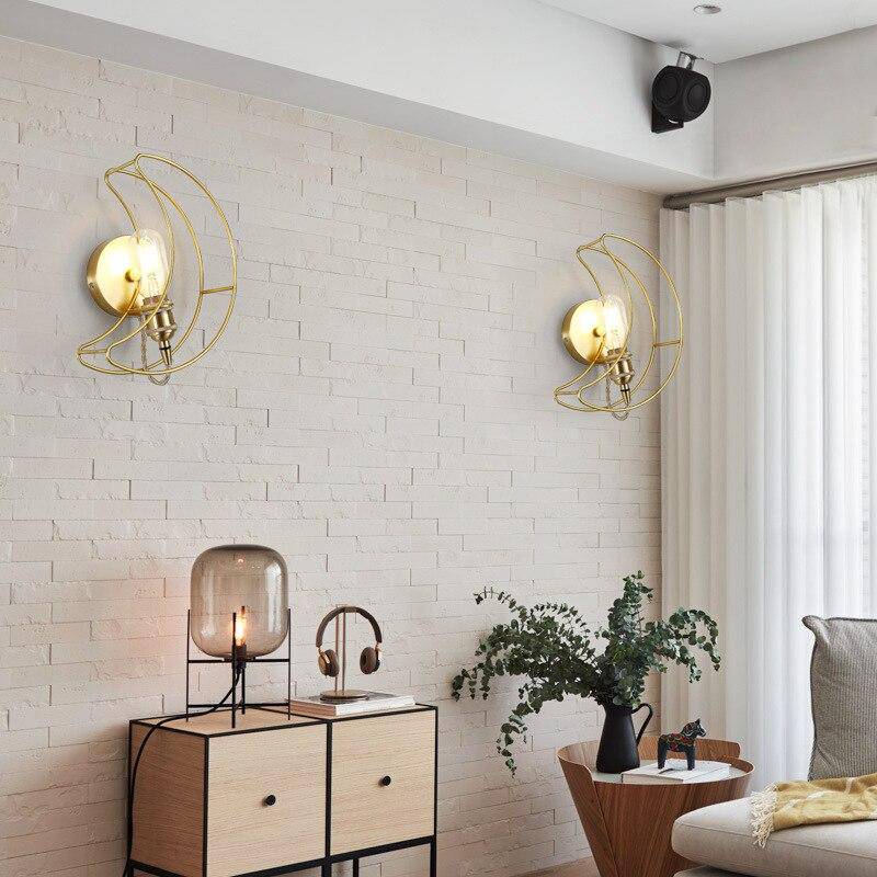 wall lamp Metal LED wall design Moon style