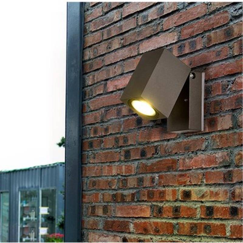 wall lamp wall-mounted with Spotlight cubic adjustable Single