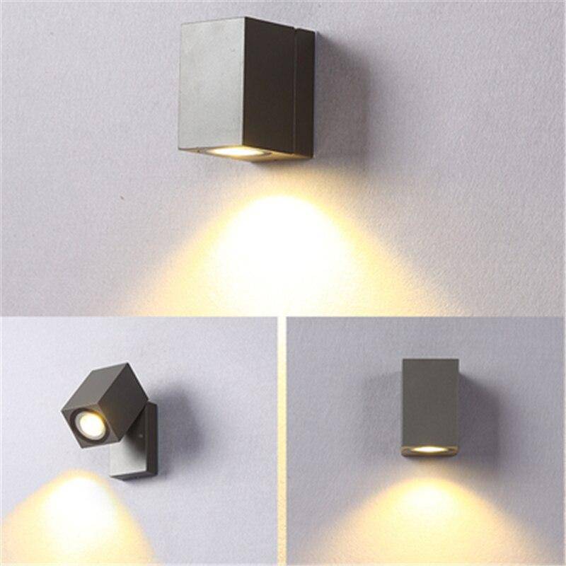 wall lamp wall-mounted with Spotlight cubic adjustable Single