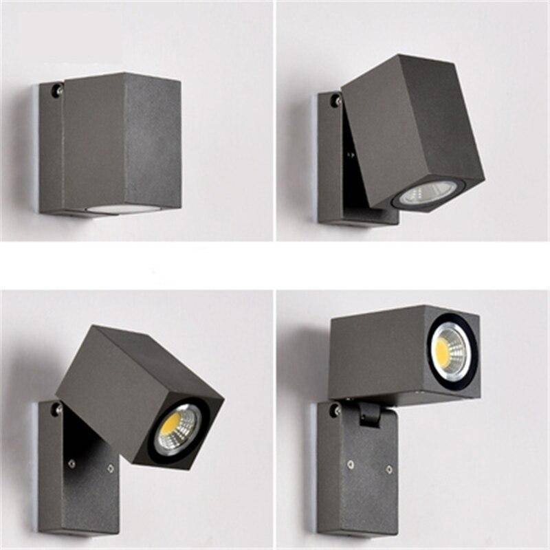 wall lamp wall-mounted with Spotlight cubic adjustable Single