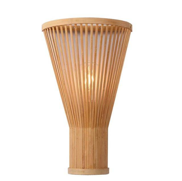 wall lamp Chinese style conical bamboo wall