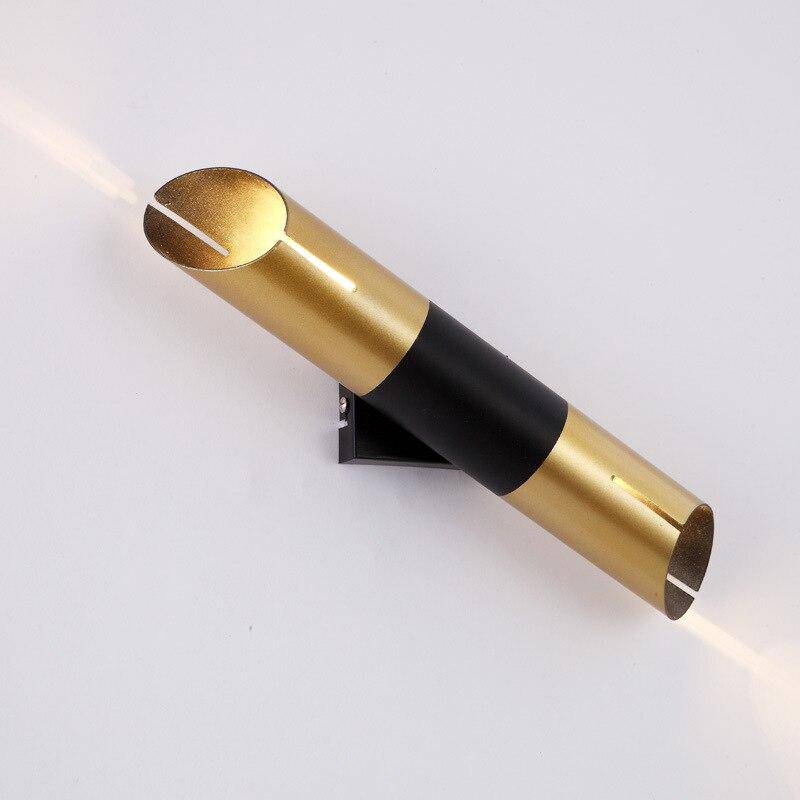 wall lamp LED in golden cylindrical shape Loft
