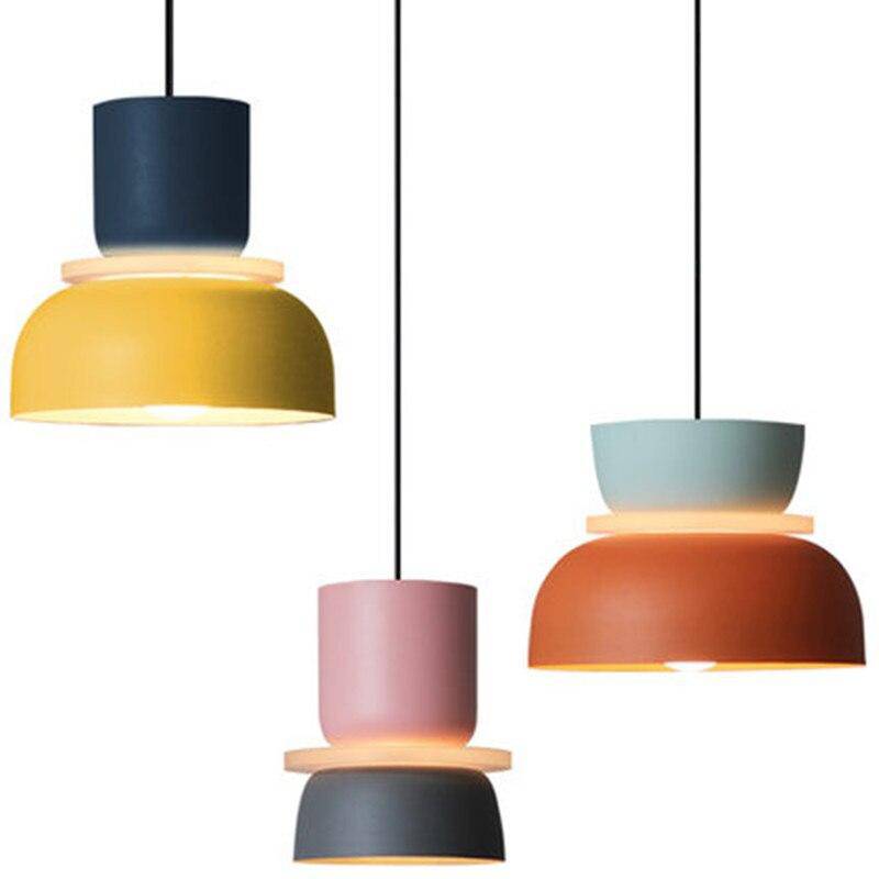 pendant light colorful rounded design in Modern metal