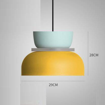 pendant light colorful rounded design in Modern metal