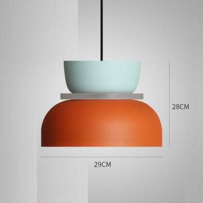 pendant light colorful rounded design in Modern metal