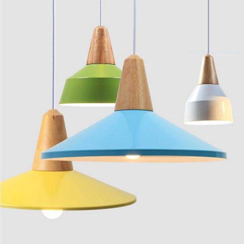 Suspension LED conique colorée de plusieurs formes Art