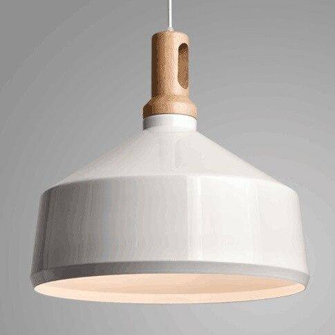 Lámpara de suspensión design en aluminio y madera País