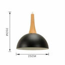 Suspension demi boule coloré et support en bois
