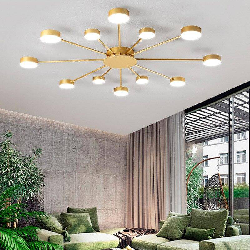 Sunshine design ceiling lamp with several LED rings