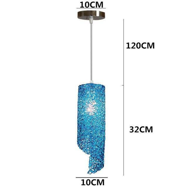 Suspension LED cylindrique coloré Home - vue 10 sur 11