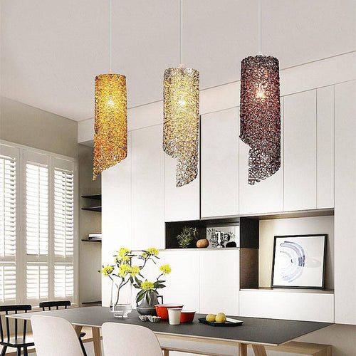 pendant light Cylindrical colored LED Home