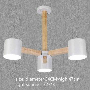 Wooden ceiling light with several coloured cylindrical Spotlights