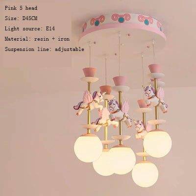 Children's ceiling light for horse riding school