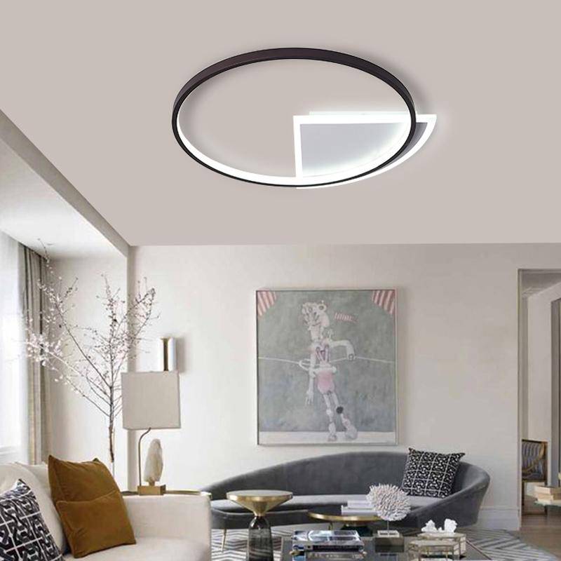 Plafonnier LED moderne rond Study - vue 3 sur 8