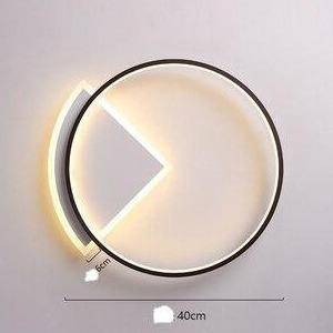 Study modern round LED ceiling light