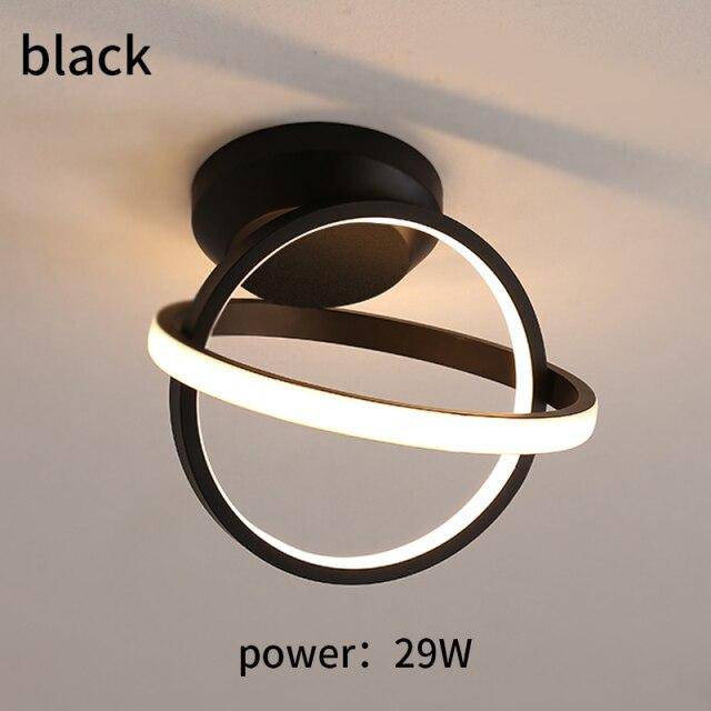 Modern LED ceiling light with metal light discs