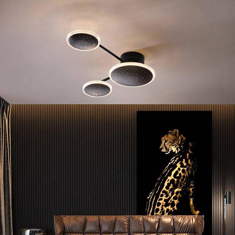 Lámpara de techo design con múltiples anillos LED Creative