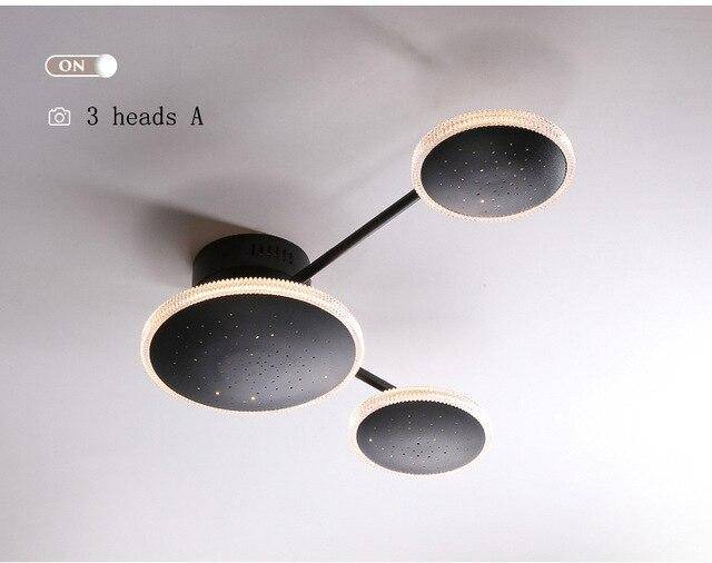 Design ceiling lamp with several round LEDs Creative