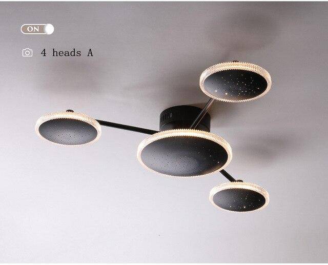 Design ceiling lamp with several round LEDs Creative