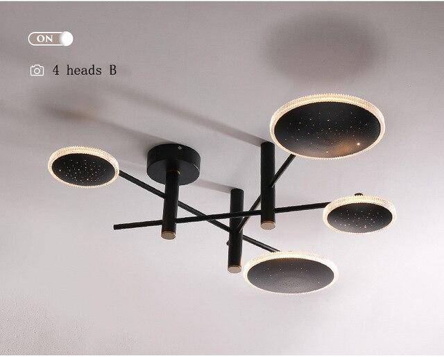 Design ceiling lamp with several round LEDs Creative