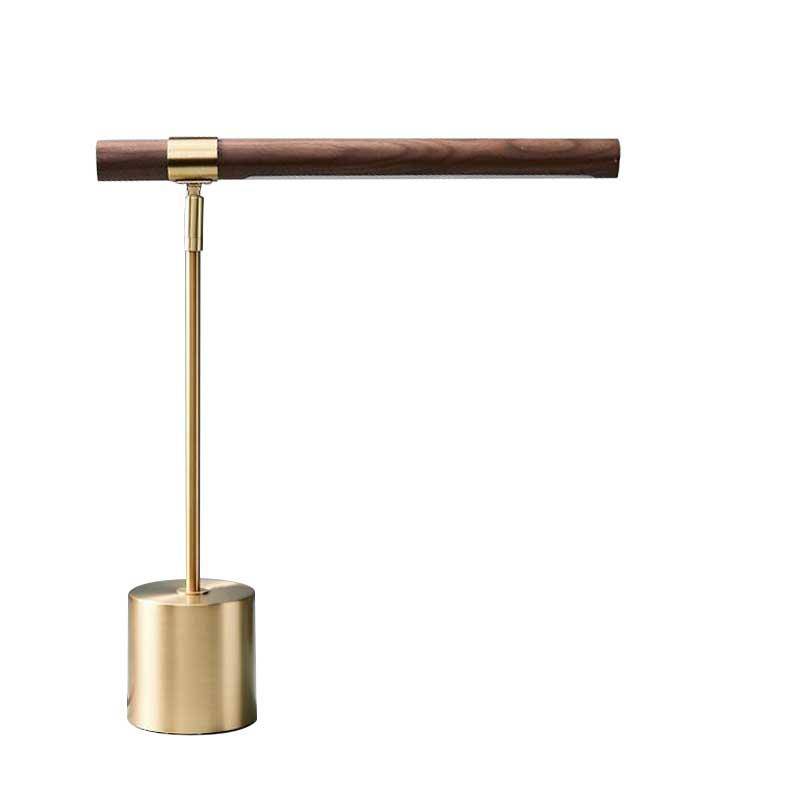 Design desk or bedside lamp with gold LED Protection