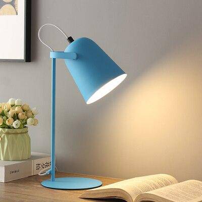 Turnable coloured design desk or bedside lamp