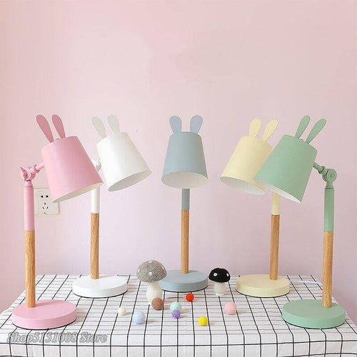 Lampe de bureau ou chevet colorée à oreilles de lapin Rabbit