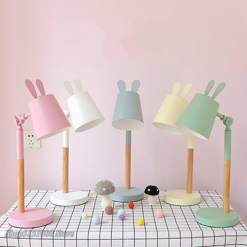 Lampe de bureau ou chevet colorée à oreilles de lapin Rabbit