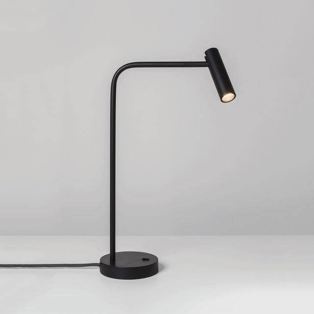 LED desk or bedside lamp with adjustable aluminium Spotlight