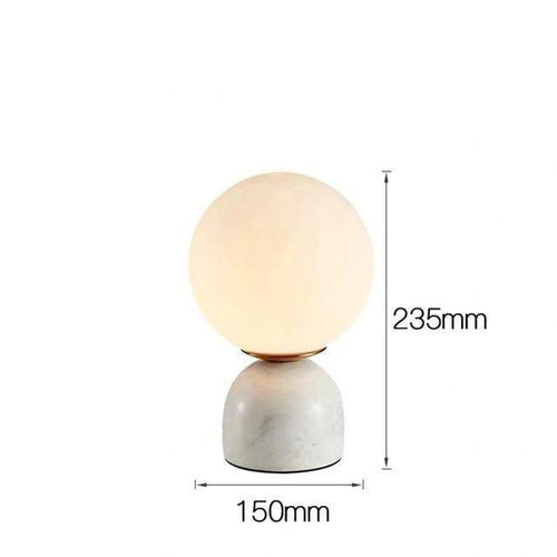 Lampe de bureau ou chevet à LED avec support façon marbre - vue 7 sur 7