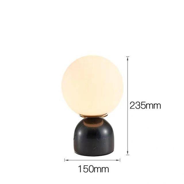 Lampe de bureau ou chevet à LED avec support façon marbre - vue 5 sur 7