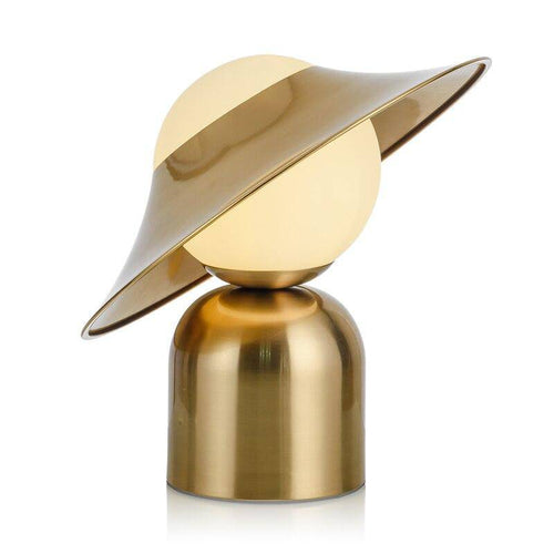 Lampe à poser design LED en métal doré arrondi Octavia - vue 5 sur 4