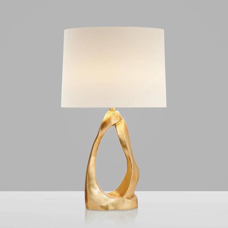 Modern LED design table lamp with white lampshade Creative
