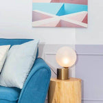 Lampe de chevet doré avec boule en verre Nordic