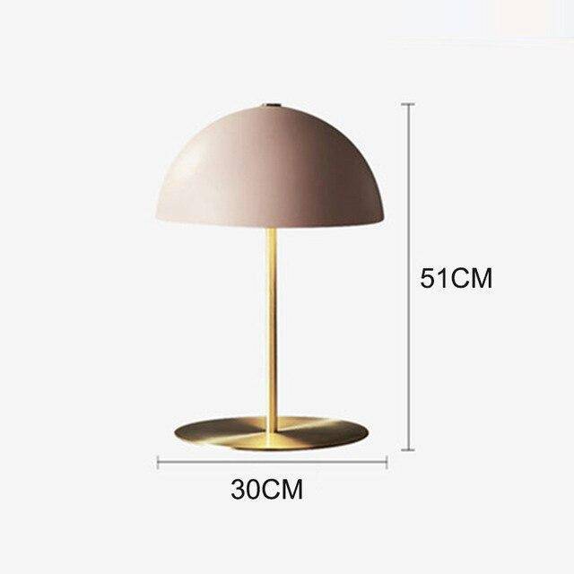 Modern gold LED bedside lamp