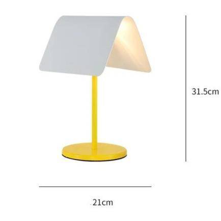 Lampe de chevet design jaune Creative