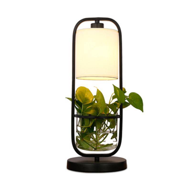 Lampe à poser LED avec abat-jour et plante - vue 4 sur 5