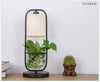 Lampe à poser LED avec abat-jour et plante