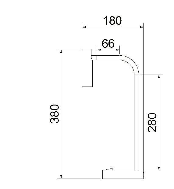 LED desk or bedside lamp with adjustable aluminium Spotlight