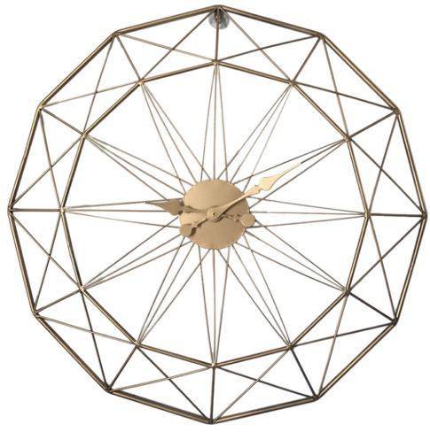 Horloge murale design rond géométrique en métal 50cm - vue 5 sur 5
