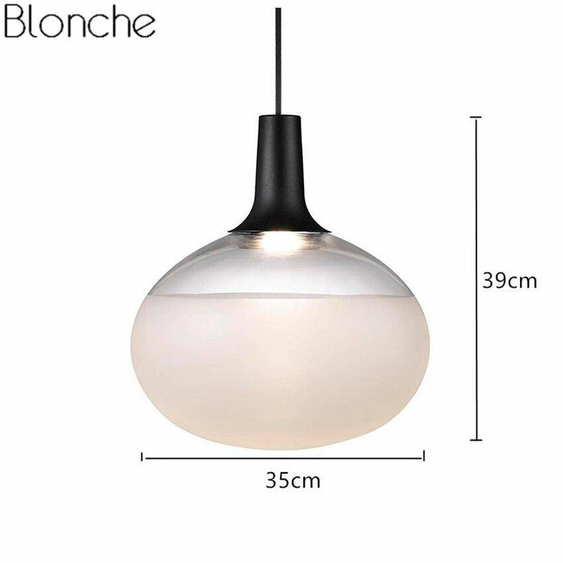 pendant light Designer white oval LED design