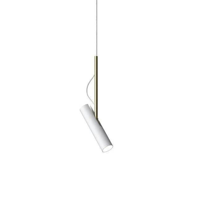 Suspension design LED cylindrique en métal style Hang